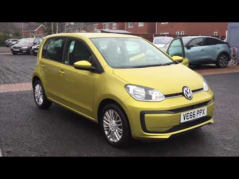 VW Up 1.0 Move 5dr Walkaround Honey Yellow