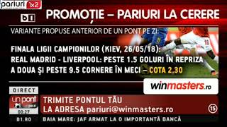 UPZ: Super cotele zilei si cele mai tari pariuri la cerere pe finala Real – Liverpool