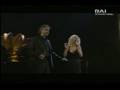 Andrea Bocelli & Christina Aguilera "Somos Novios" on stage