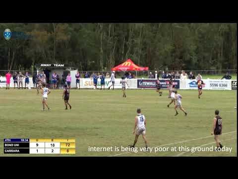 QFA Div 2 South  Week 3 Finals - Reserves -  Bond uni v Carrara