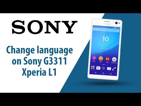 How to change language on Sony Xperia L1 G3311?