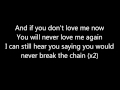 Three Days Grace - The Chain lyrics 