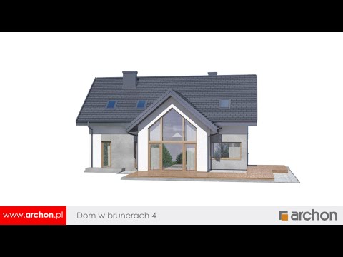Dom w brunerach 4 – Efektowny dom z antresolą I ARCHON+ Projekty Domów