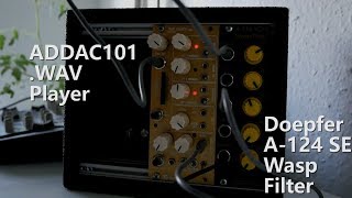 Video thumbnail for ADDAC101 .Wav Player with a Doepfer A-124 Wasp Filter by overclouded