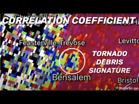 Tornado in Bensalem Township, Pennsylvania (Doppler Radar Breakdown - July 29, 2021)