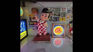Rockabilly Auctions silent walk through 900 pieces of advertising history Neons - Pumps - Signs