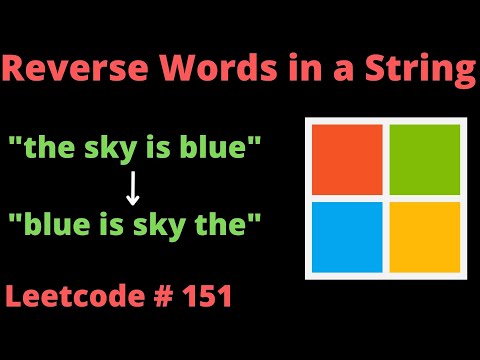 Meta Interview Question Reverse Words In A String Leetcode 151 Python