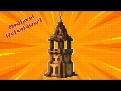 Easy Way to Create Medieval Watchtower in Minecraft