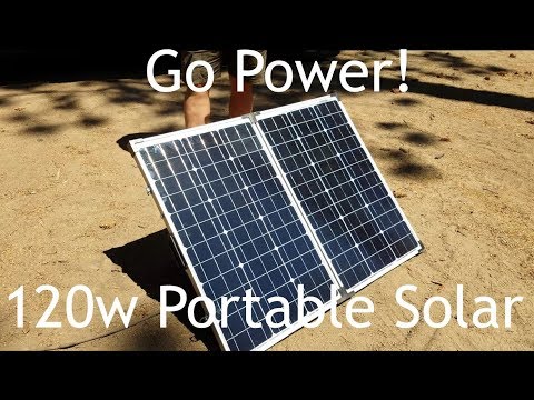 Go Power 120w Portable Solar Panel Video