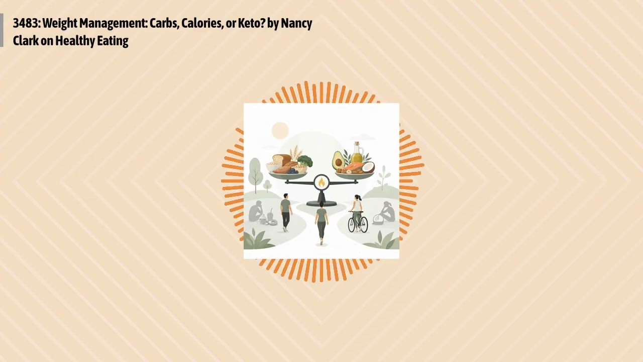 3483: Weight Management: Carbs, Calories, or Keto? by Nancy Clark on Healthy Eating | Optimal...