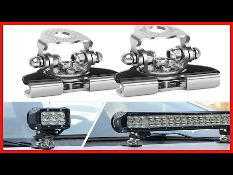 LED Light Bar Mounting Bracket, Nilight 2PCS Universal Adjustable Pillar Hood Led Work - MOI Shop