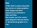 What is SVG in HTML | HTML interview Q-30 @TechyWebProgramming  #viral#shorts