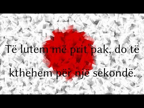 Mësoni japonezët - Të lutem më prit pak, do të kthehem për një sekondë.