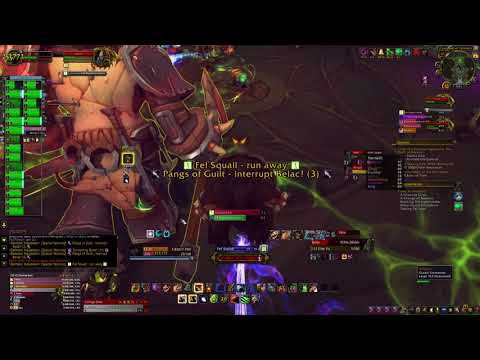 World of Warcraft Tomb of Sargeras  Demonic Inquisition Guardian Druid pov