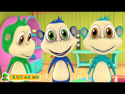 Fem Små Aber Sjov Sang + Mere Førskolemusik For Børn På Dansk