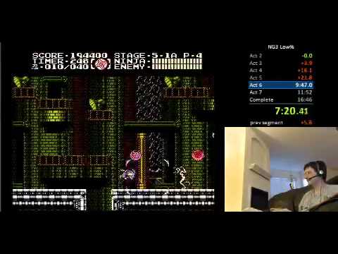 Ninja Gaiden 3 Low% (No Pickups) 16:45