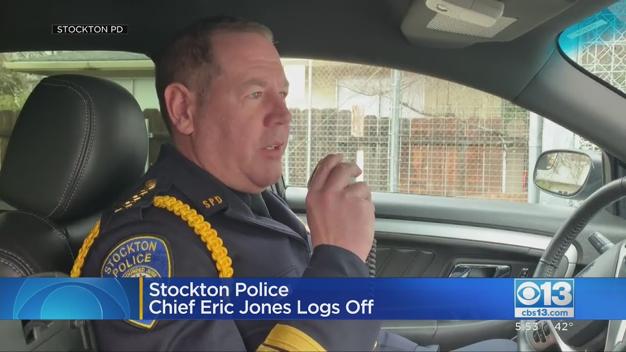 Stockton Police Chief Eric Jones Logs Off