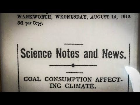 Newspaper Headline From 1912 Warns About Fossil Fuel Burning And Climate Change