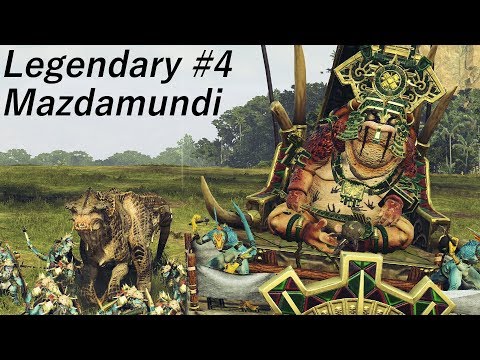 Legendary Lizardmen as Mazdamundi #4 - TW: Warhammer 2 - Zlaaq!