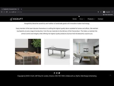 X CRAFT - SlyFox Web Design & Marketing - Web Design Project