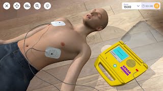 How to Use a Defibrillator (AED) in Augmented Reality