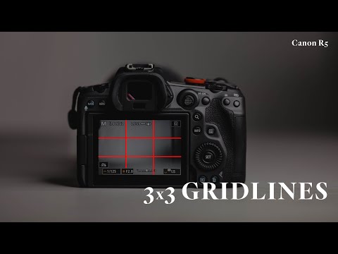 Setting 3x3 Gridlines on the Canon R5 - quick tutorial