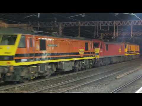 4S88 - FL90s - 90044, 90040 and 90041 Pete Waterman OBE RBF DIT passing through Stafford station