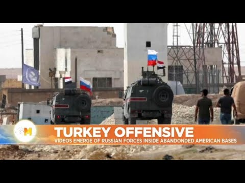 Out with the US and in with Russia: troops take over America's abandoned Syria bases Video