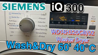 Siemens IQ300 WD14H320GB/02 Washer Dryer - Wash&Dry 60' 40ºC