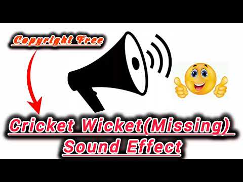 Cricket Wicket (Missing) Sound Effect| Copyright free Sound for cricket video editings