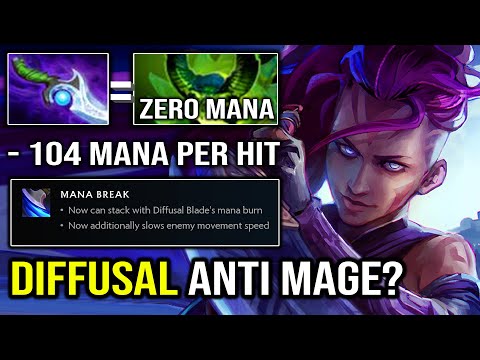 Icefrog Just Made a Huge Mistake | WTF Diffusal Anti Mage +104 Mana Burn Per Hit Dota 2