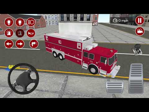 Fire Truck Driving Simulator 2021 - Real Fire Truck Driving Simulator #3 - Best Android Gameplay