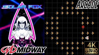 Solar Fox Arcade ( Midway 1981 ) 4k Gameplay