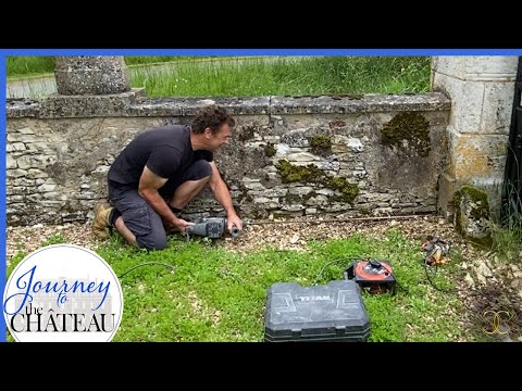 It's Time to Get Out the Big Drill! Chateau Courtyard Landscaping