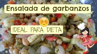 Ensalada de garbanzos para dieta