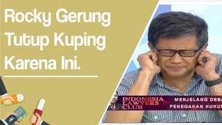 Di ILC, Rocky Gerung Tutup Kuping saat Mendengar Penjelasan Boni Hargens soal Pelanggaran HAM