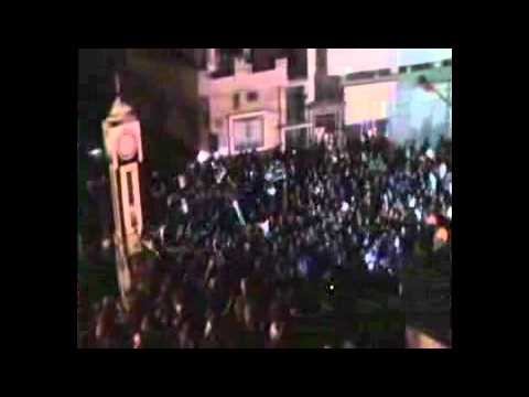 مظاهرة مسائية بقيادة أبو مالك الحموي في حي الخالدية في مدينة حمص في خميس "جيل جاكيه"