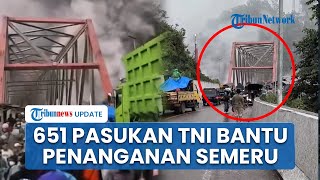 651 Pasukan Tempur TNI Terjun Bantu Penanganan Bencana Erupsi Pasca-Letusan Awan Panas Semeru