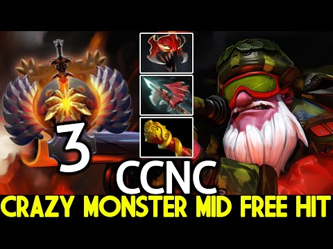 CCNC [Sniper] Crazy Monster Mid Free Hit with Madness Build Dota 2