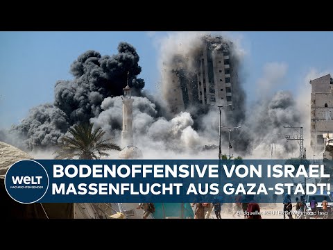 KRIEG IN GAZA: Massenflucht wegen Offensive! Israel kämpft gegen Hamas in Gaza-Stadt