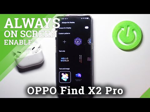 OPPO Find X2 Pro and Lock Screen Features - Customize Always on Display Option