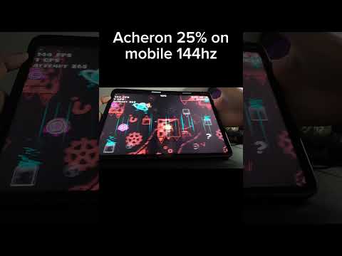 Acheron 25% on mobile 144hz (TOP 2) #gdmobile #gd #geometrydash