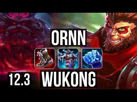 ORNN vs WUKONG (TOP) | 10/1/16, 1.2M mastery, Godlike | NA Diamond | 12.3
