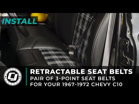 Classic Chevy 3-Point Retractable Seat Belts | 1967-1972 C10 Install