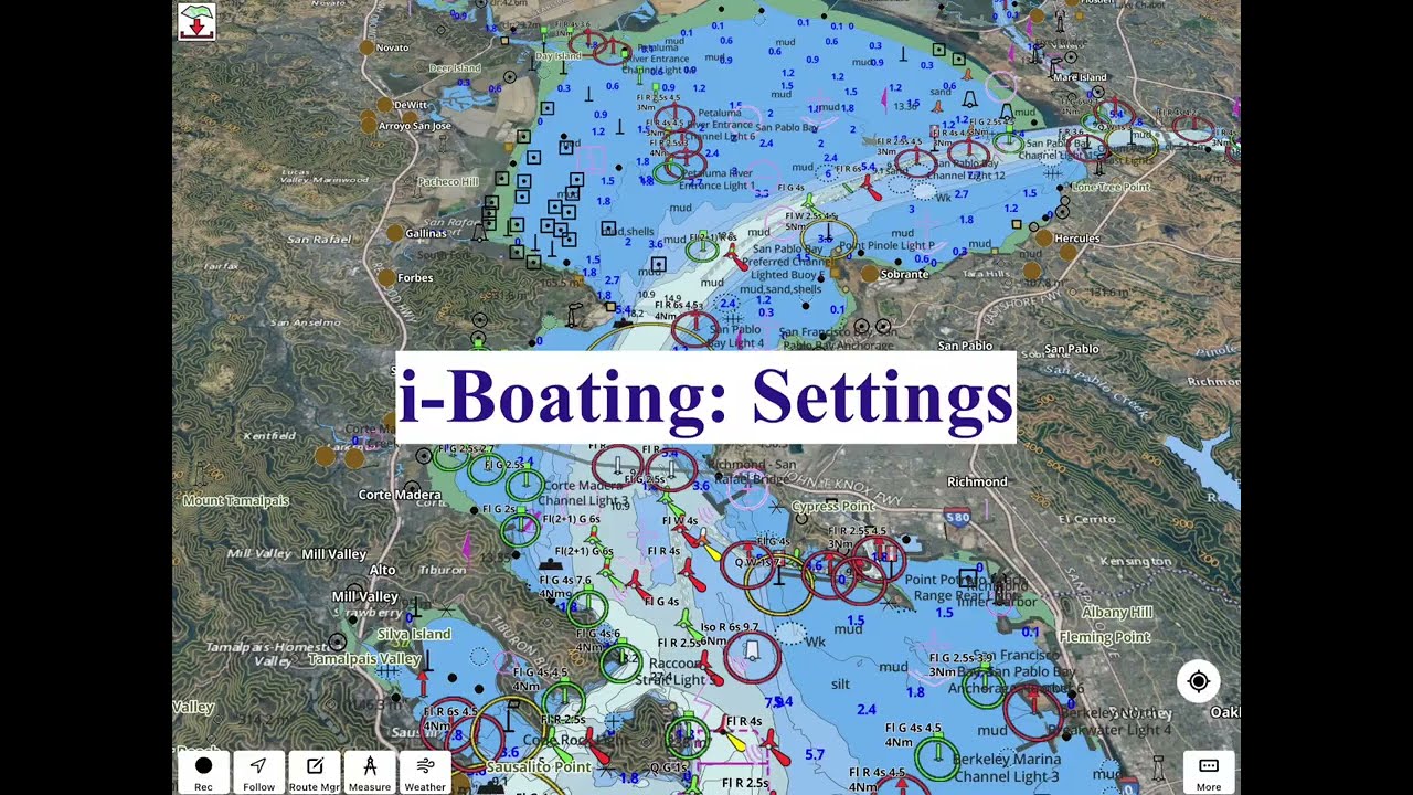 i-Boating : Chart & App Settings