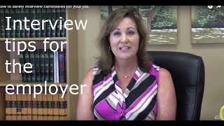 Interview tips for the employer