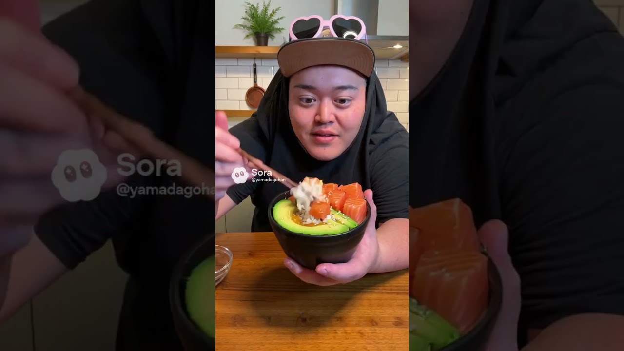 【AIモッパン】アボカドサーモン丼