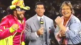 Roddy Piper, Macho Man and Vince McMahon Superstars Intro (07-06-1991)