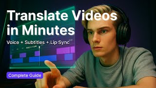 How to Translate Videos in Minutes with AI – Step by Step Tutorial Voice + Subtitles + Lip Sync