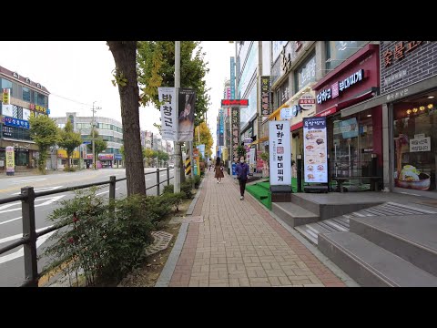 [4K] Cheongju, Coreia | Uma cidade de médio porte localizada no meio da Coreia